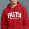 Christianartworkshop Modern Style Faith Ephesians 2 : 8 Fleece Lined Polyester Hoodie sold by Christian Art Workshop