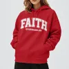 Christianartworkshop Modern Style Faith Ephesians 2 : 8 Fleece Lined Polyester Hoodie sold by Christian Art Workshop