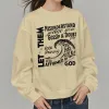 Christianartworkshop Modern Style Affirmed By God Fleece Lined Polyester Sweatshirt sold by Christian Art Workshop