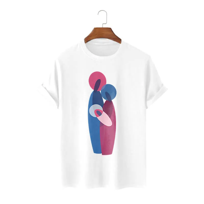 Christianartworkshop Artistic and Modern Style the Holy Family Short Sleeve Washed T-shirt sold by Christian Art Workshop