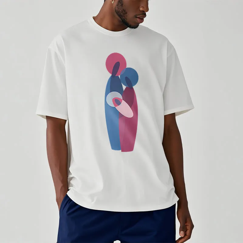 Christianartworkshop Artistic and Modern Style the Holy Family Short Sleeve Washed T-shirt sold by Christian Art Workshop product image thumbnail 3