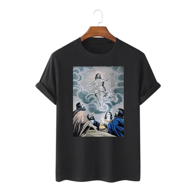 Christianartworkshop Classic Style The Ascension Short Sleeve T-shirt sold by Christian Art Workshop