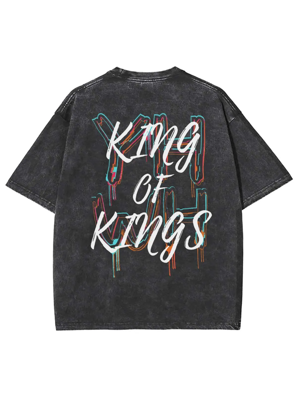 Christianartworkshop King Of Kings Unisex Washed T-shirt sold by Christian Art Workshop product image thumbnail 3