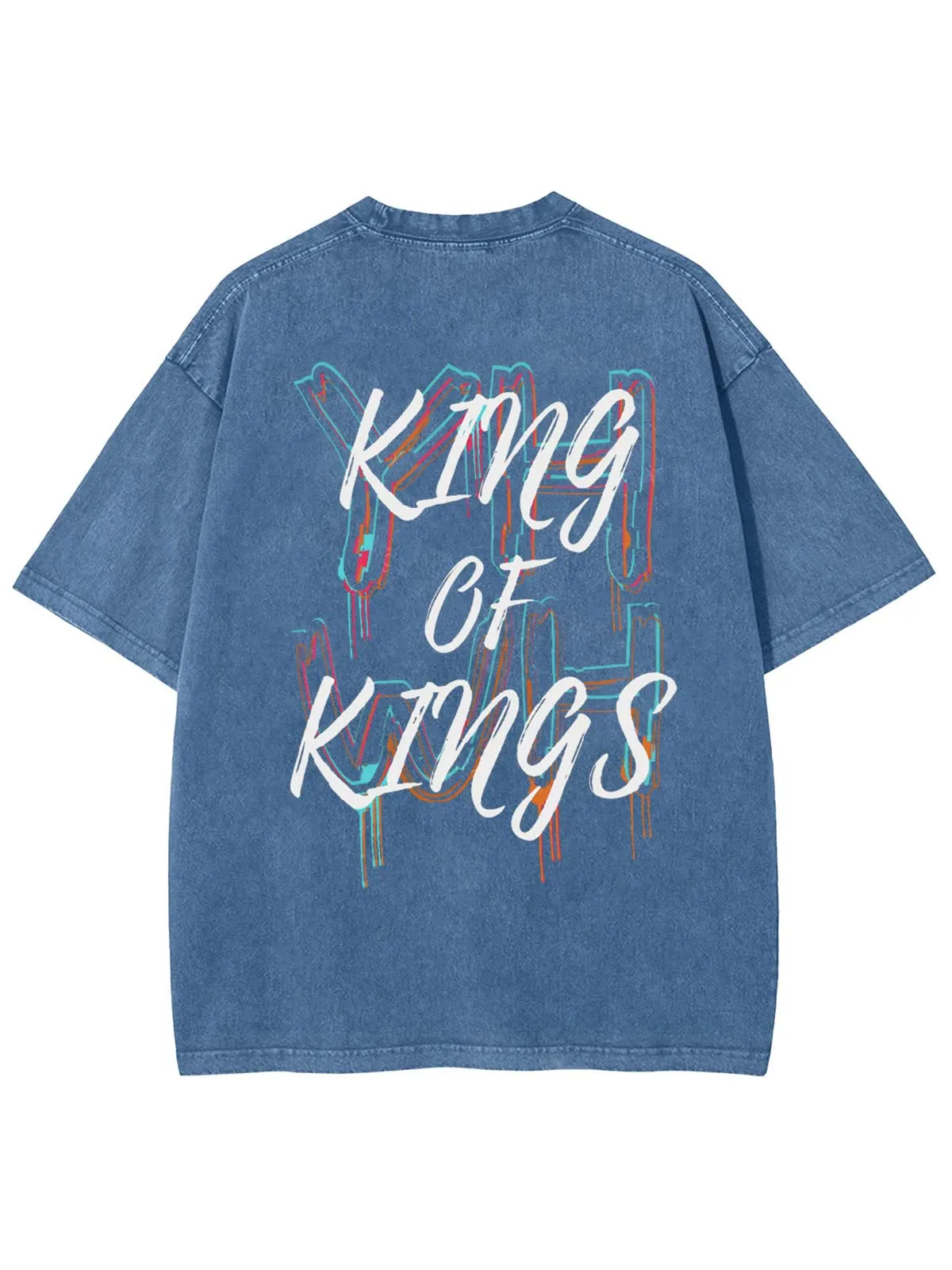 Christianartworkshop King Of Kings Unisex Washed T-shirt sold by Christian Art Workshop product image thumbnail 5