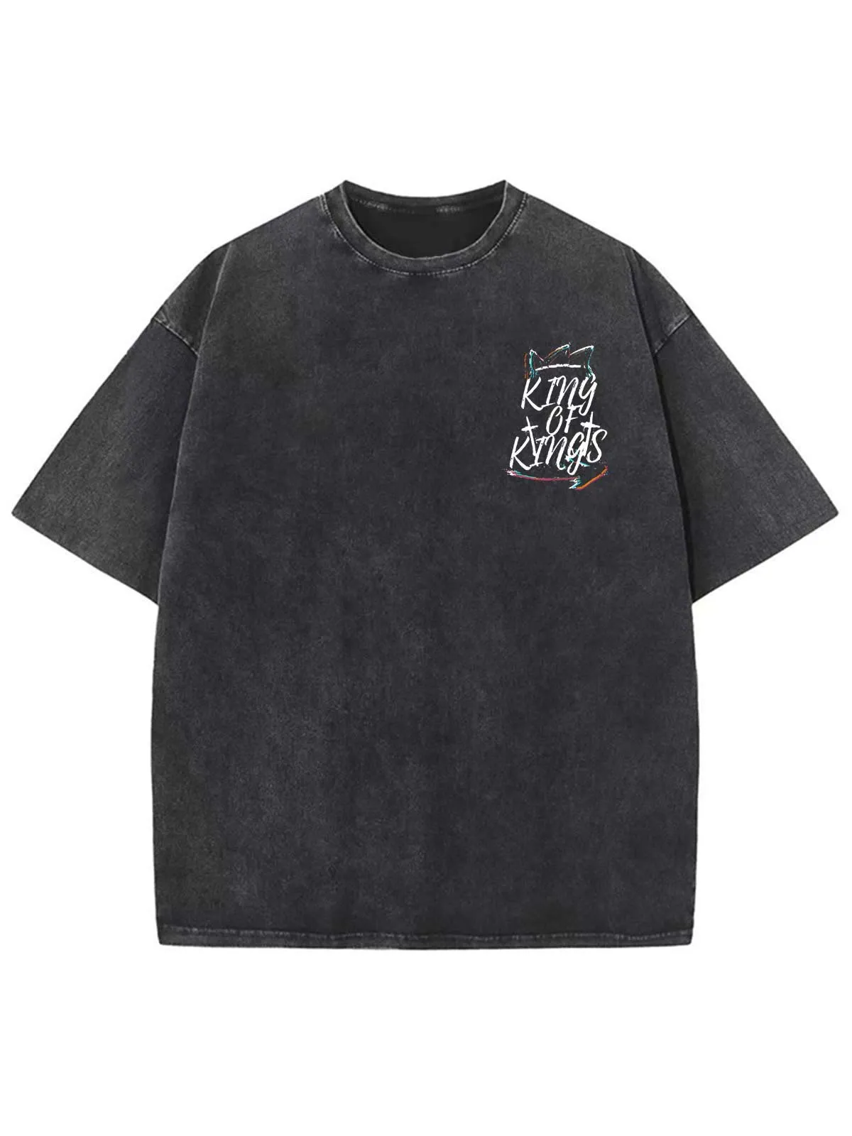 Christianartworkshop King Of Kings Unisex Washed T-shirt sold by Christian Art Workshop product image thumbnail 4
