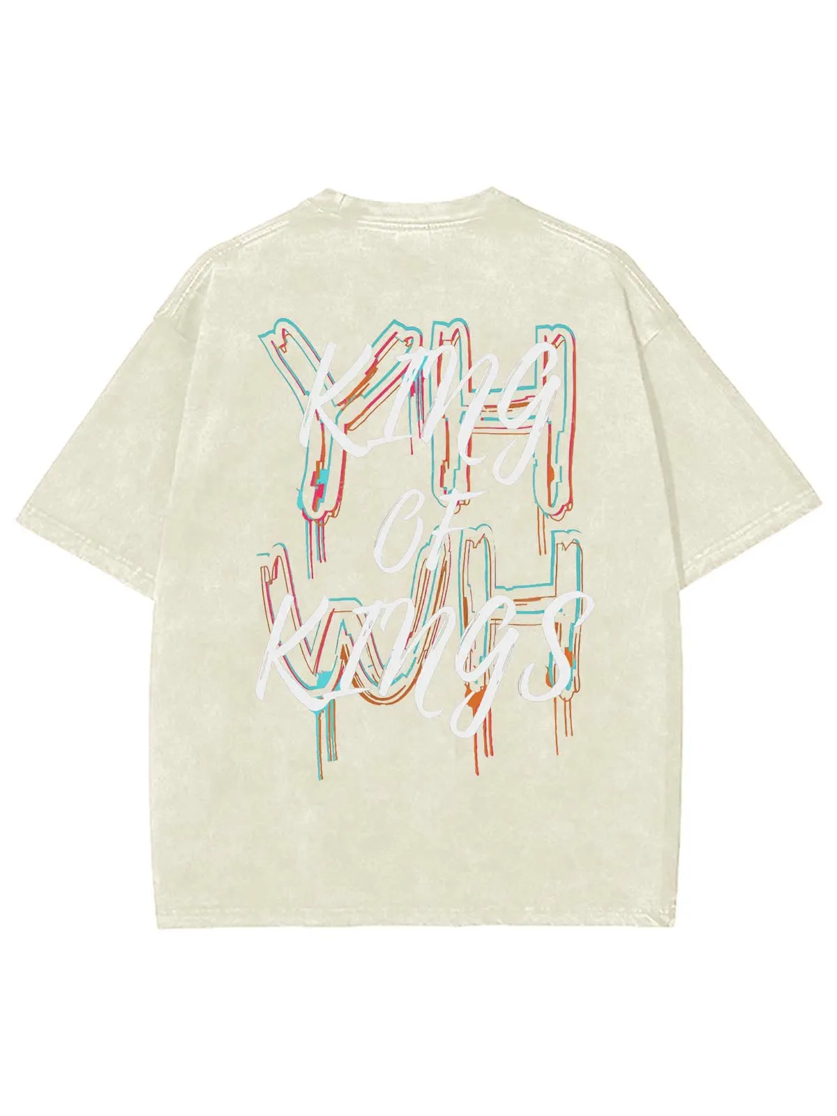 Christianartworkshop King Of Kings Unisex Washed T-shirt sold by Christian Art Workshop