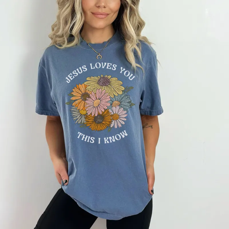 Christianartworkshop Jesus Loves You T-shirt sold by Christian Art Workshop