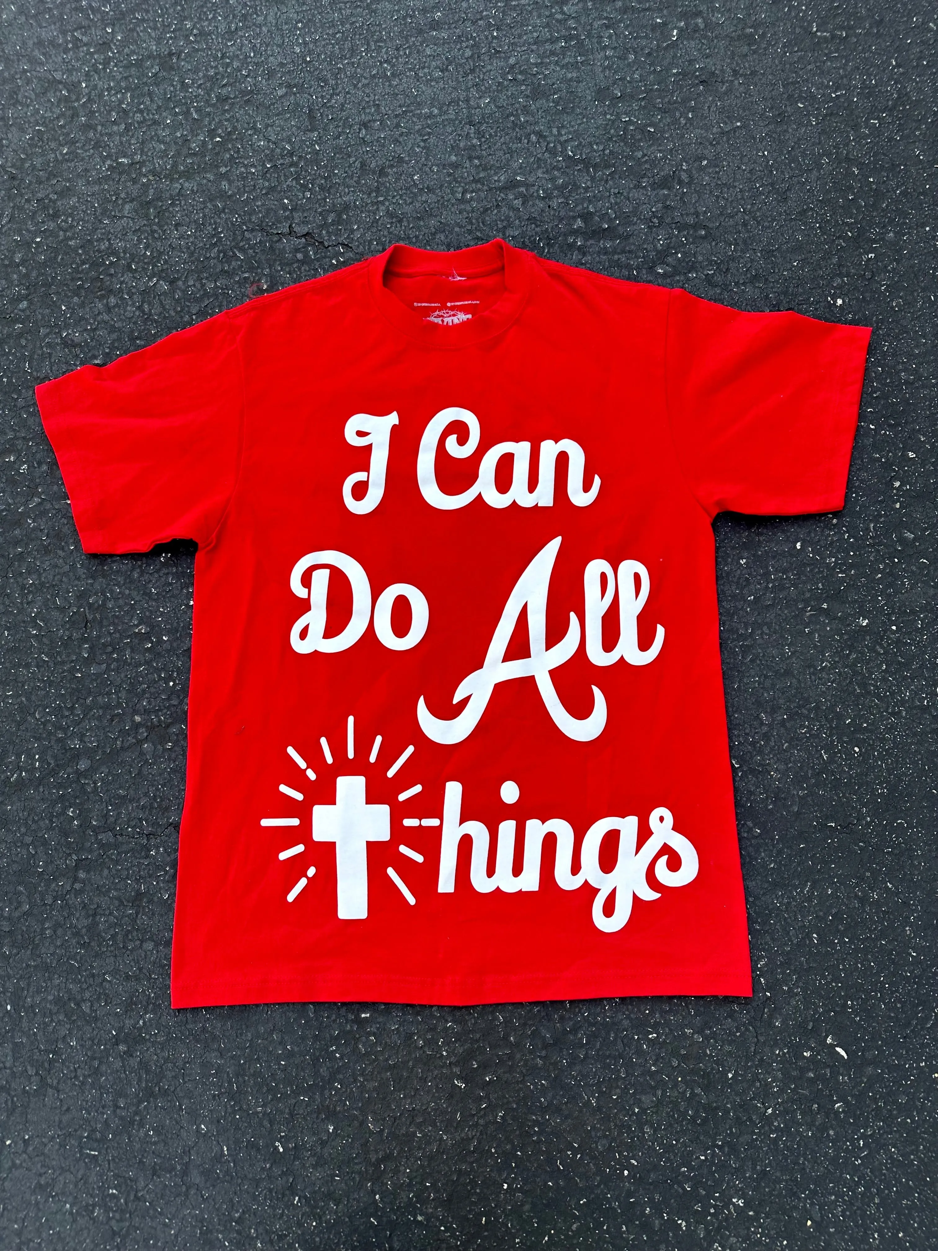 Christianartworkshop I Can Do All Things T-shirt sold by Christian Art Workshop product image thumbnail 5