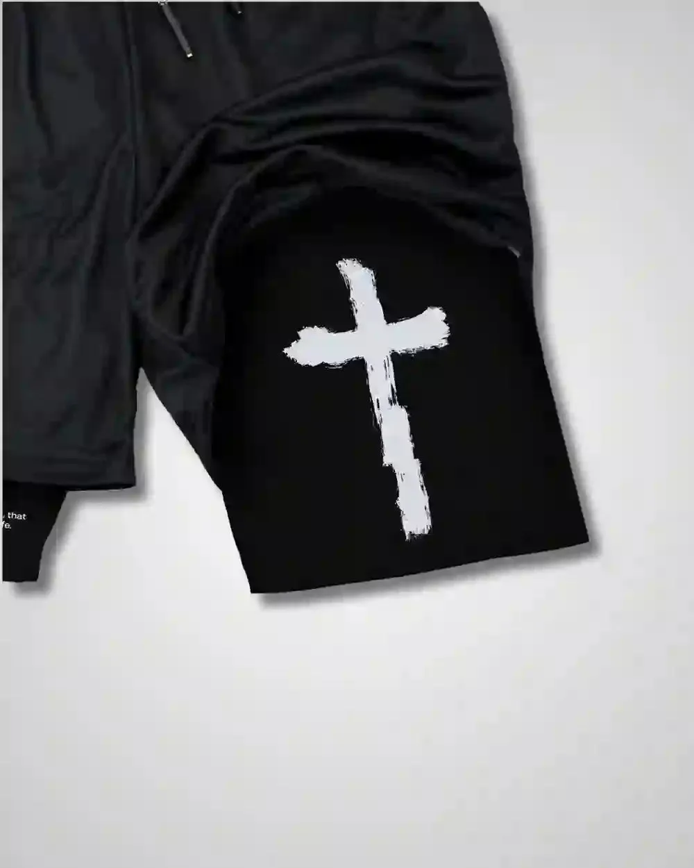 Christianartworkshop John 3:16 Cross Performance Shorts sold by Christian Art Workshop product image thumbnail 2