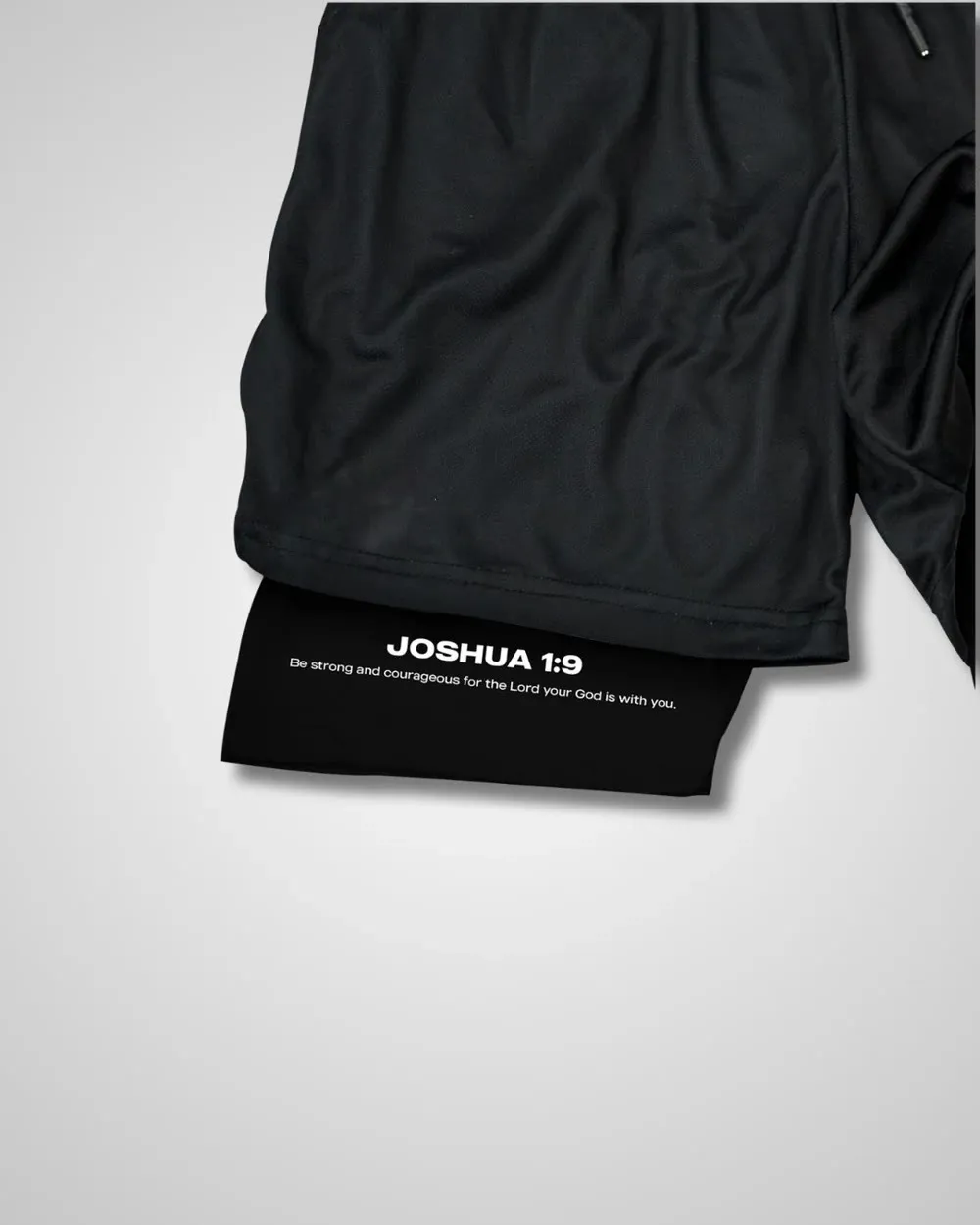 Christianartworkshop Joshua 1:9 Lion Performance Shorts sold by Christian Art Workshop product image thumbnail 3