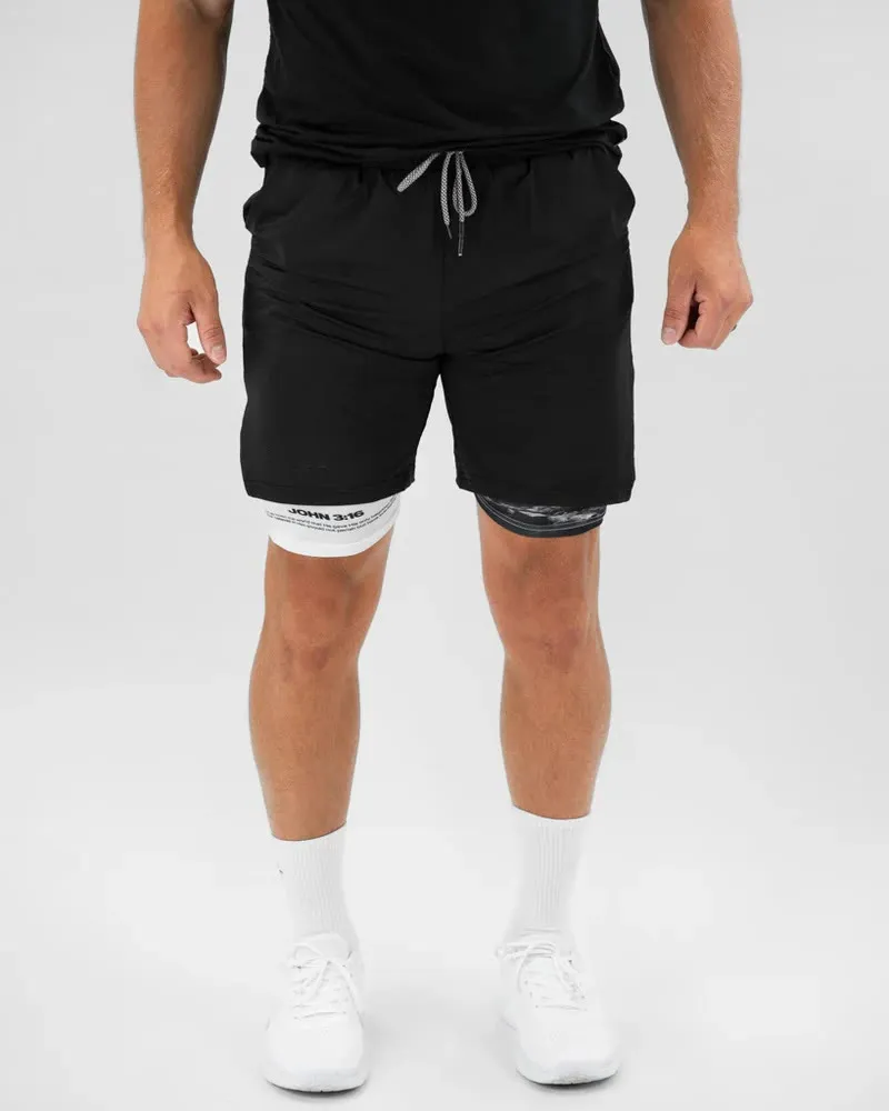 Christianartworkshop John 3:16 The Cross Performance Shorts sold by Christian Art Workshop product image thumbnail 5