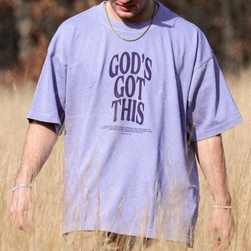Christianartworkshop GOD'S GOT THIS T-shirt sold by Christian Art Workshop product image thumbnail 3