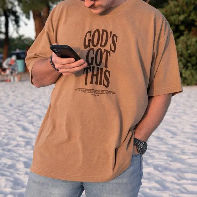 Christianartworkshop GOD'S GOT THIS T-shirt sold by Christian Art Workshop product image thumbnail 2