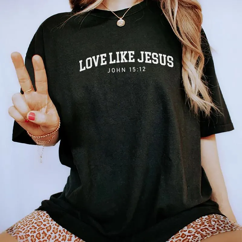 Christianartworkshop Love like Jesus T-shirt sold by Christian Art Workshop product image thumbnail 3