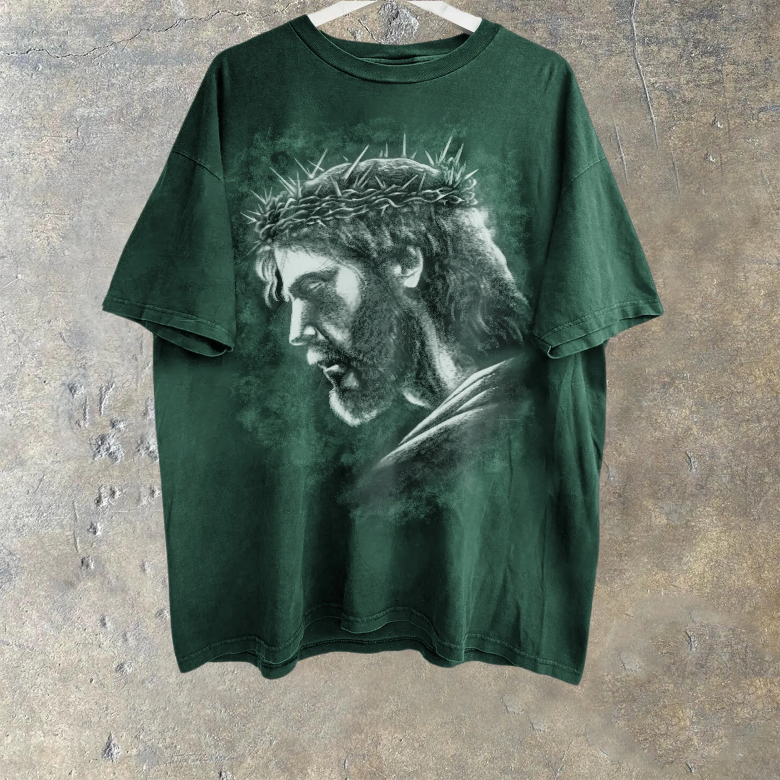 Christianartworkshop Jesus Vintage 90s Graphic T-shirt sold by Christian Art Workshop product image thumbnail 4