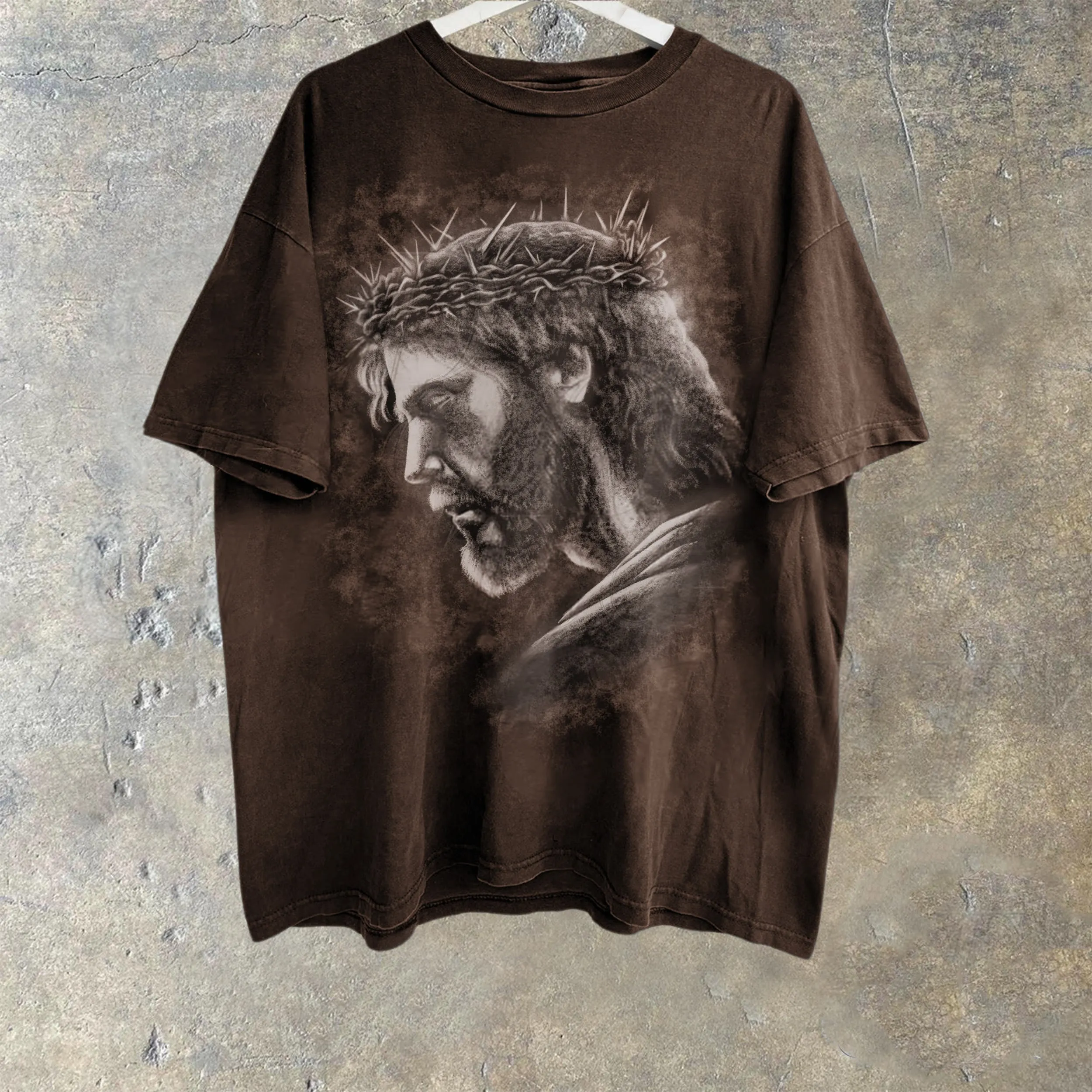 Christianartworkshop Jesus Vintage 90s Graphic T-shirt sold by Christian Art Workshop product image thumbnail 5
