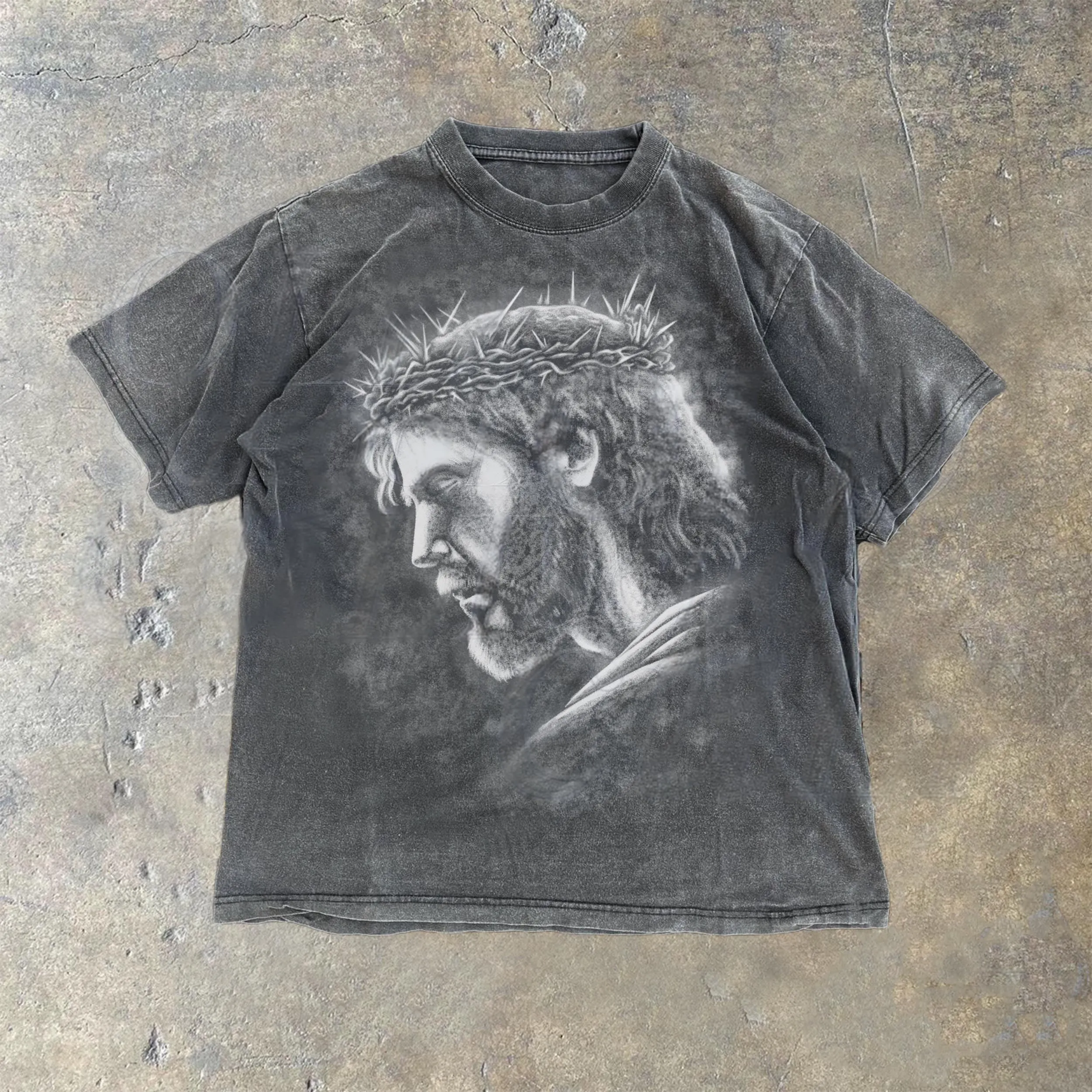 Christianartworkshop Jesus Vintage 90s Graphic T-shirt sold by Christian Art Workshop