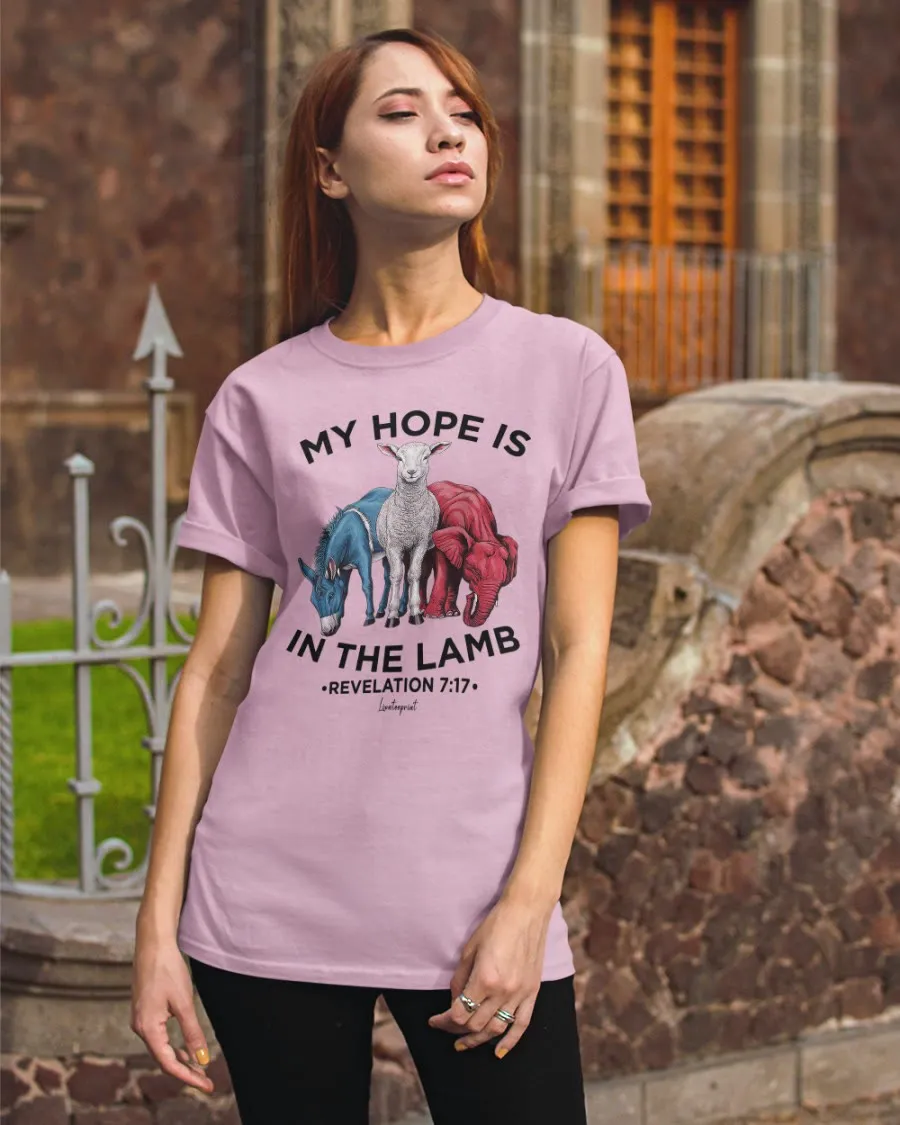 Christianartworkshop My Hope Is In The Lamb Classic T-shirt sold by Christian Art Workshop product image thumbnail 5