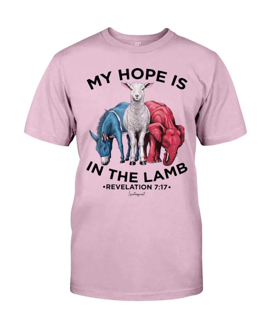 Christianartworkshop My Hope Is In The Lamb Classic T-shirt sold by Christian Art Workshop product image thumbnail 3