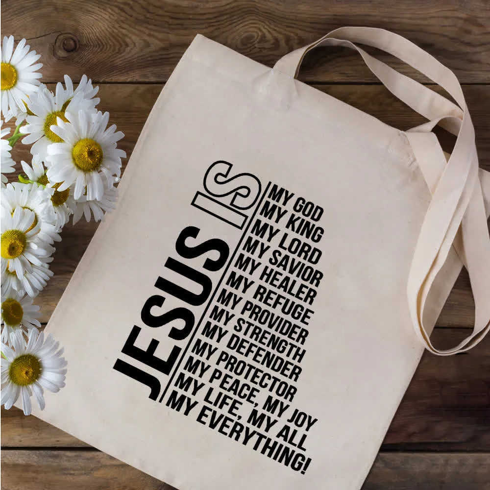 Christianartworkshop Christian Faith Inspirational Canvas Tote Bag sold by Christian Art Workshop product image thumbnail 4