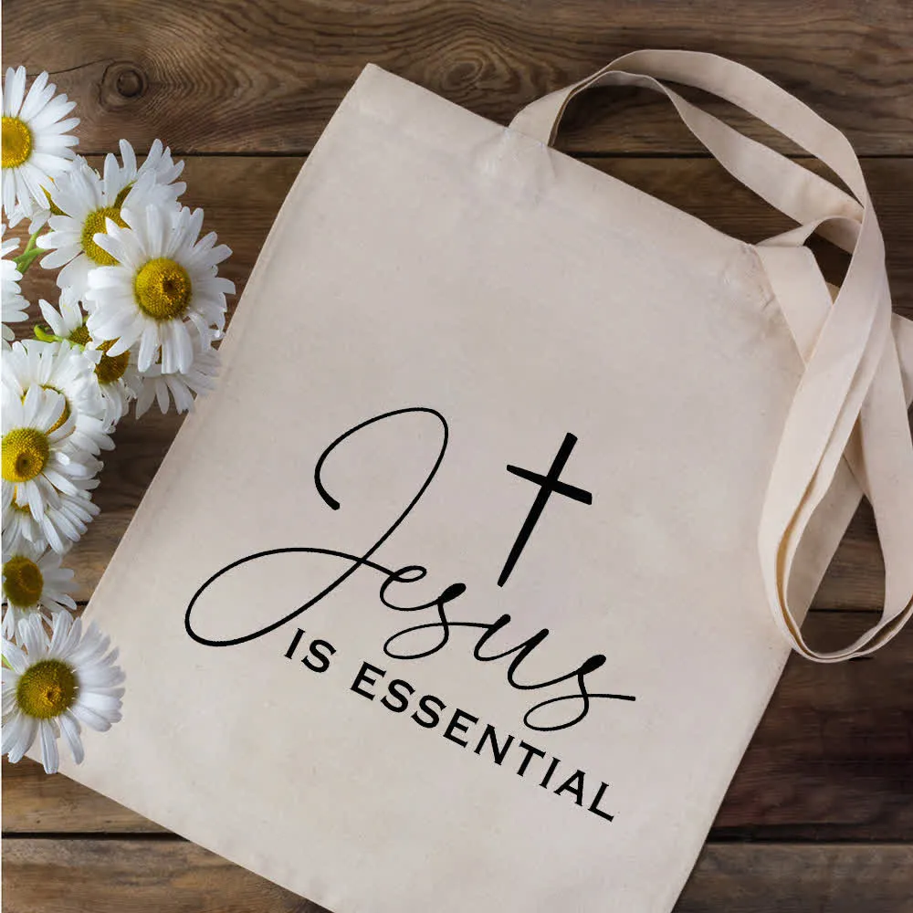 Christianartworkshop Christian Faith Inspirational Canvas Tote Bag sold by Christian Art Workshop product image thumbnail 2