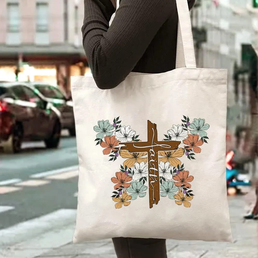 Christianartworkshop Blooming Faith Tote Carry Hope and Inspiration sold by Christian Art Workshop product image thumbnail 5