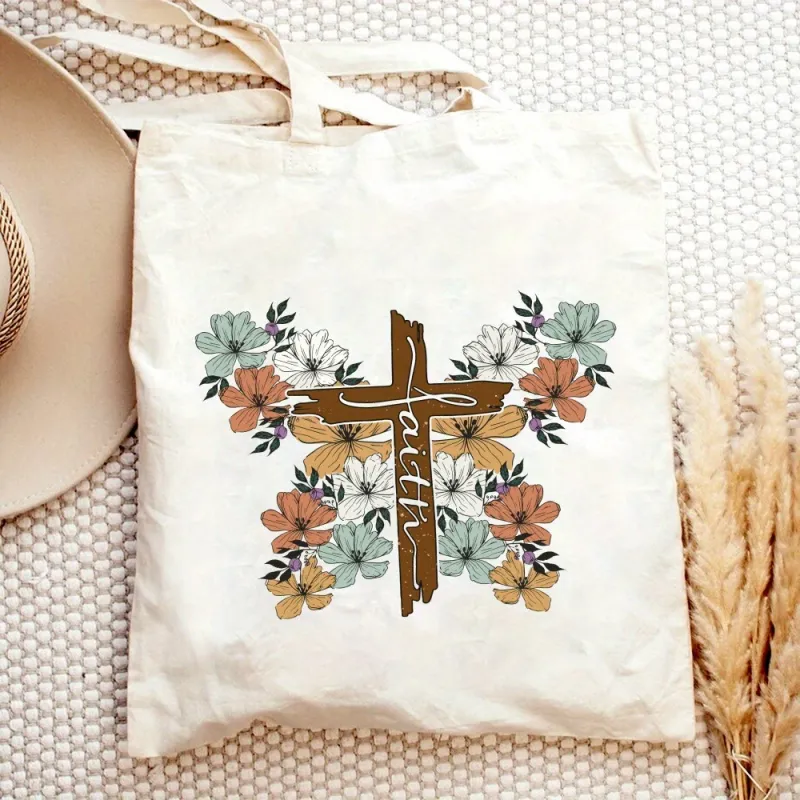 Christianartworkshop Blooming Faith Tote Carry Hope and Inspiration sold by Christian Art Workshop