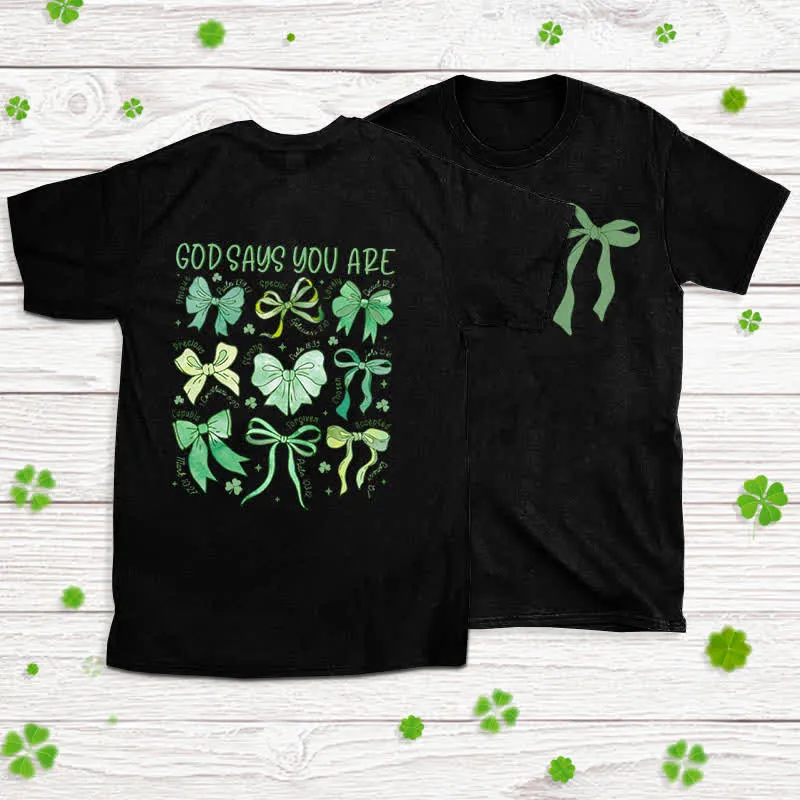 Christianartworkshop Threads of Faith Symbols of Blessing Faith-Inspired T-Shirt sold by Christian Art Workshop