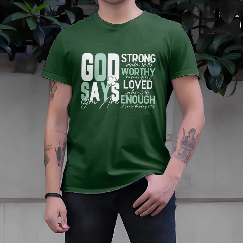 Christianartworkshop Empowerment Clover Tee Faith-Inspired T-Shirt sold by Christian Art Workshop product image thumbnail 2