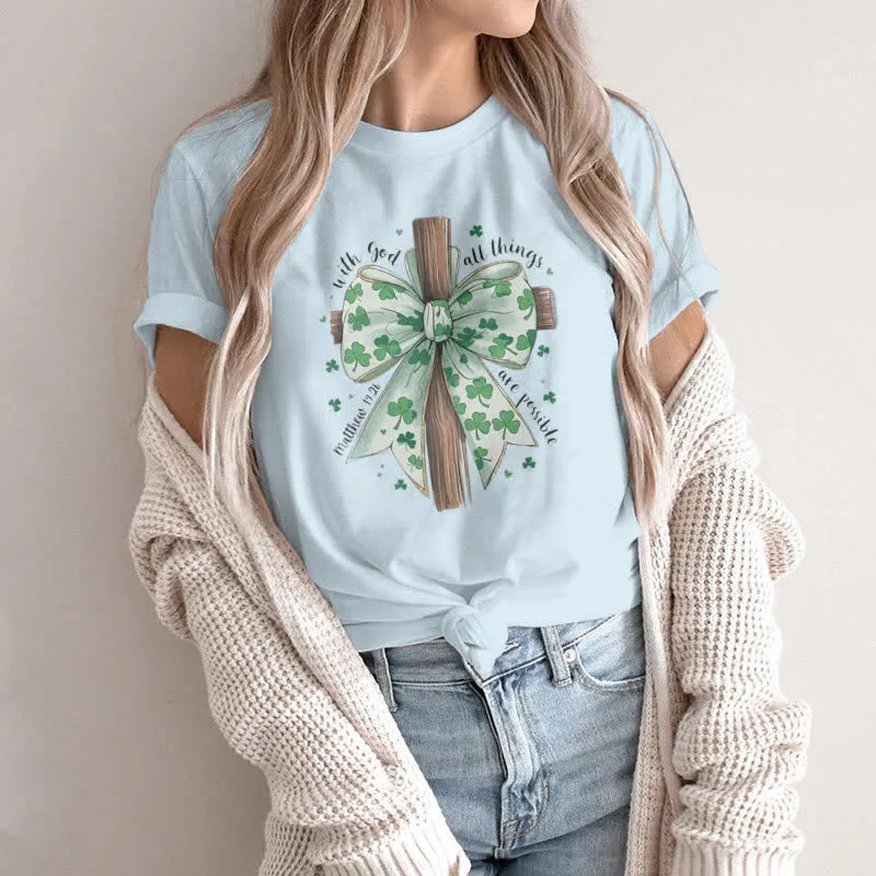 Christianartworkshop Faith and Fortune in Harmony Faith-Inspired T-Shirt sold by Christian Art Workshop product image thumbnail 2