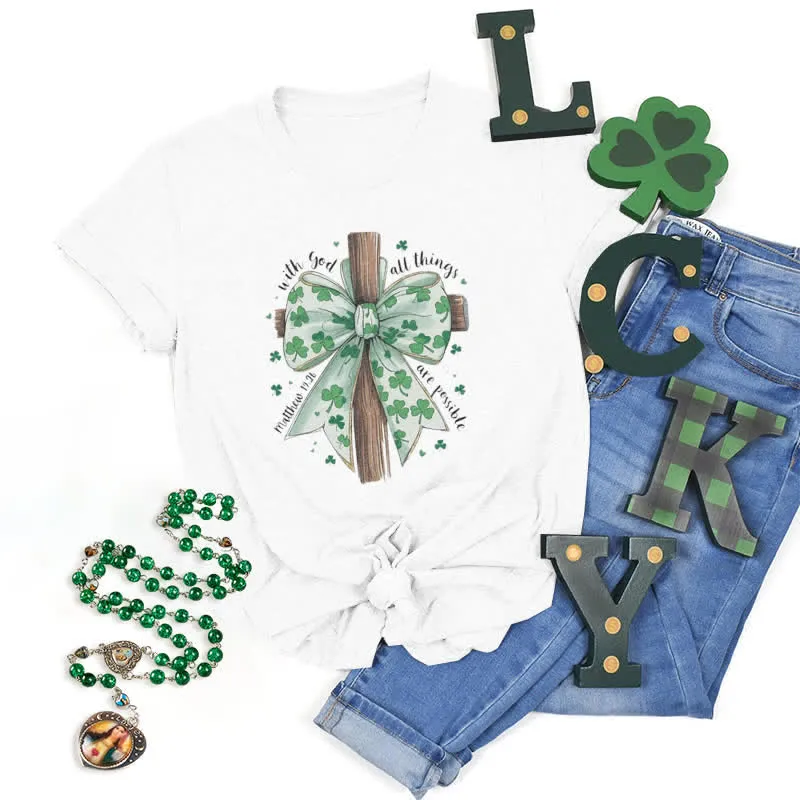 Christianartworkshop Faith and Fortune in Harmony Faith-Inspired T-Shirt sold by Christian Art Workshop product image thumbnail 4