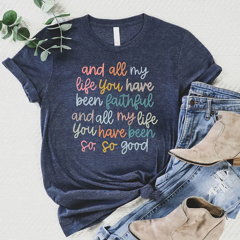 Christianartworkshop Faith's Glow: Vibrant Message Women's T-shirt sold by Christian Art Workshop