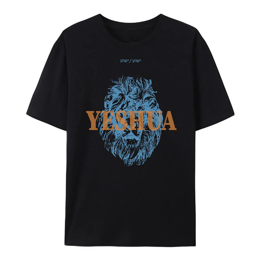 Christianartworkshop Yeshua Cotton T-Shirt sold by Christian Art Workshop product image thumbnail 3