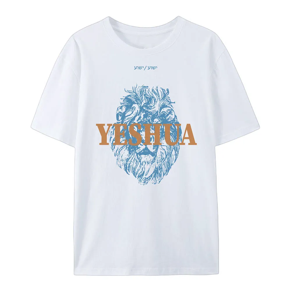 Christianartworkshop Yeshua Cotton T-Shirt sold by Christian Art Workshop product image thumbnail 2