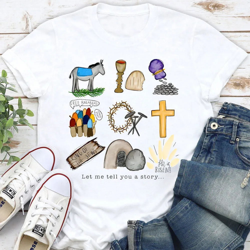 Christianartworkshop Let Me Tell You a Story T-Shirt sold by Christian Art Workshop