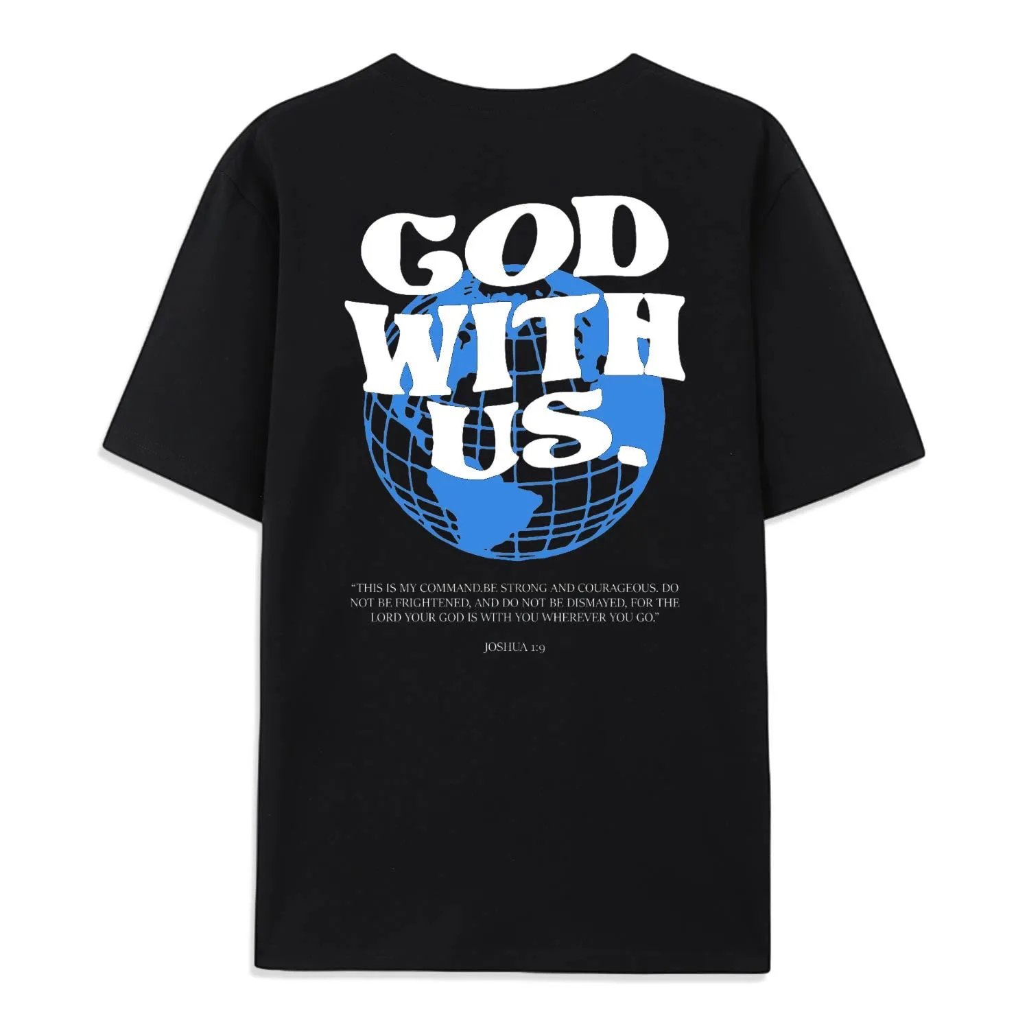 Christianartworkshop God With Us Cotton T-Shirt sold by Christian Art Workshop product image thumbnail 4