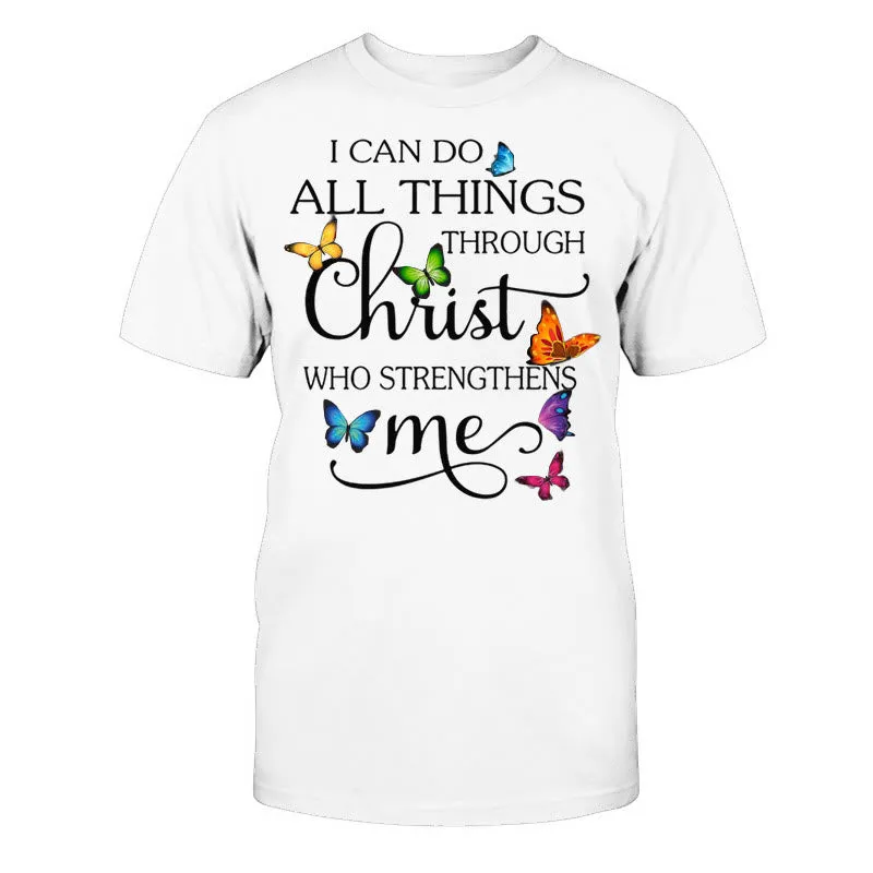 Christianartworkshop Empowered by Christ Unisex Cotton T-Shirt sold by Christian Art Workshop