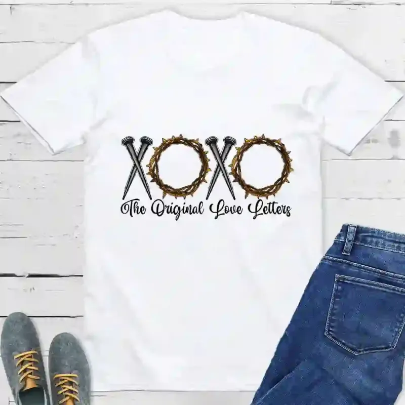 Christianartworkshop XOXO The Original Love Letters T-Shirt sold by Christian Art Workshop
