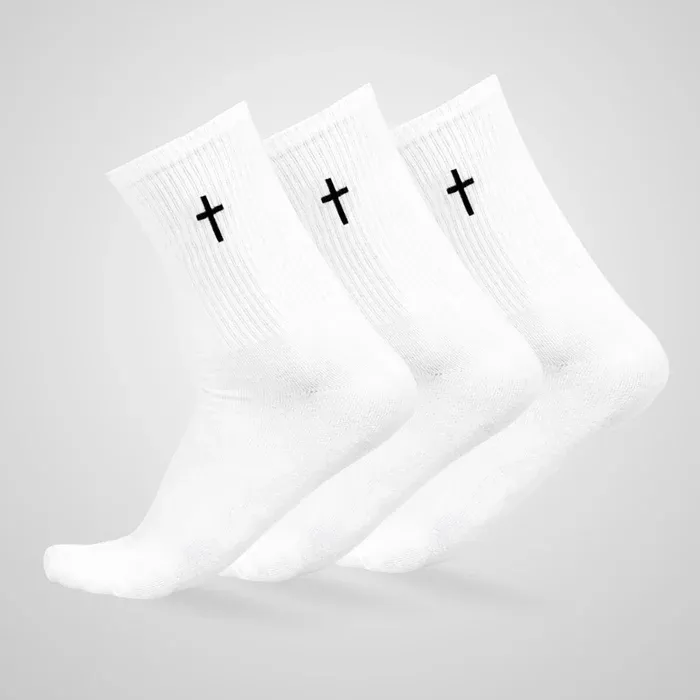 Christianartworkshop Christian Faith Cotton Socks — Grace in Every Step sold by Christian Art Workshop product image thumbnail 2