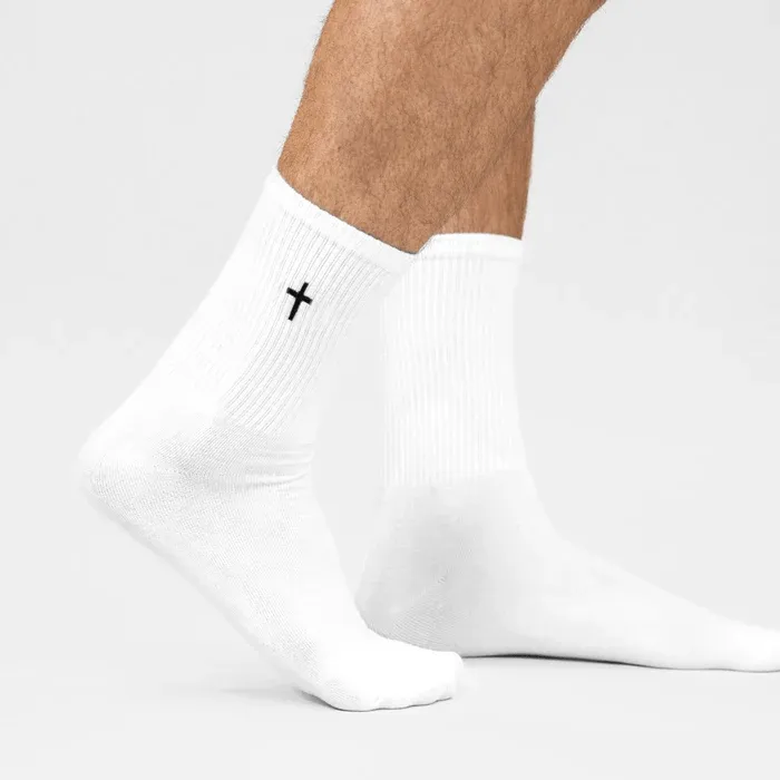 Christianartworkshop Christian Faith Cotton Socks — Grace in Every Step sold by Christian Art Workshop product image thumbnail 3