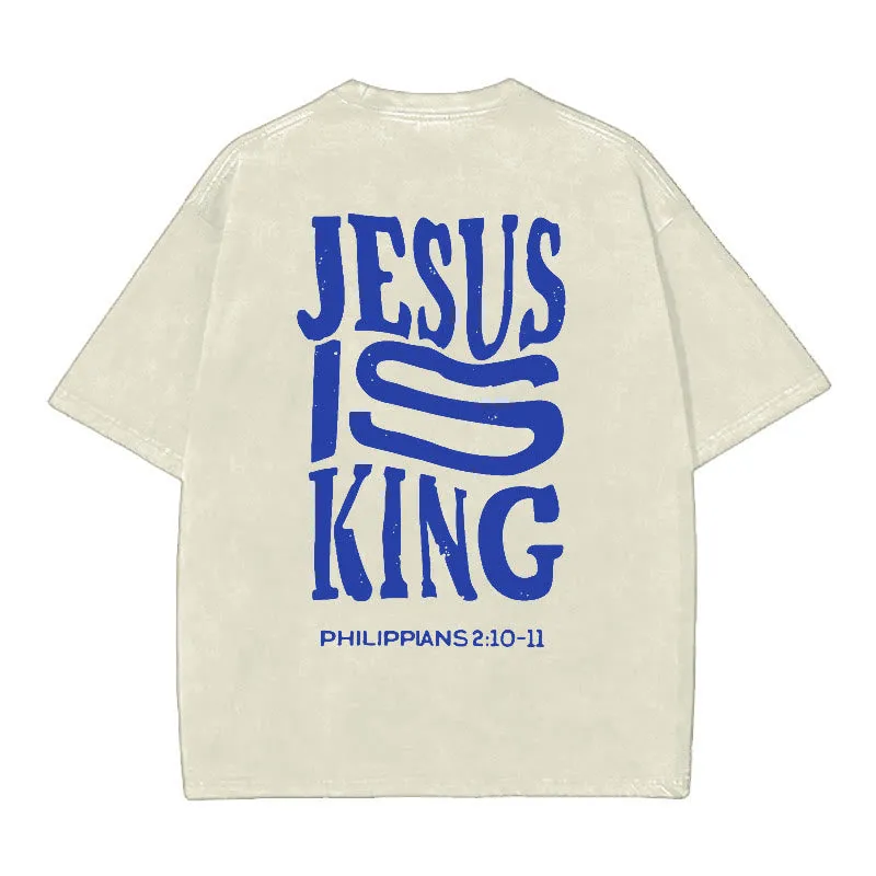 Christianartworkshop Jesus Is King Graphic T-Shirt sold by Christian Art Workshop