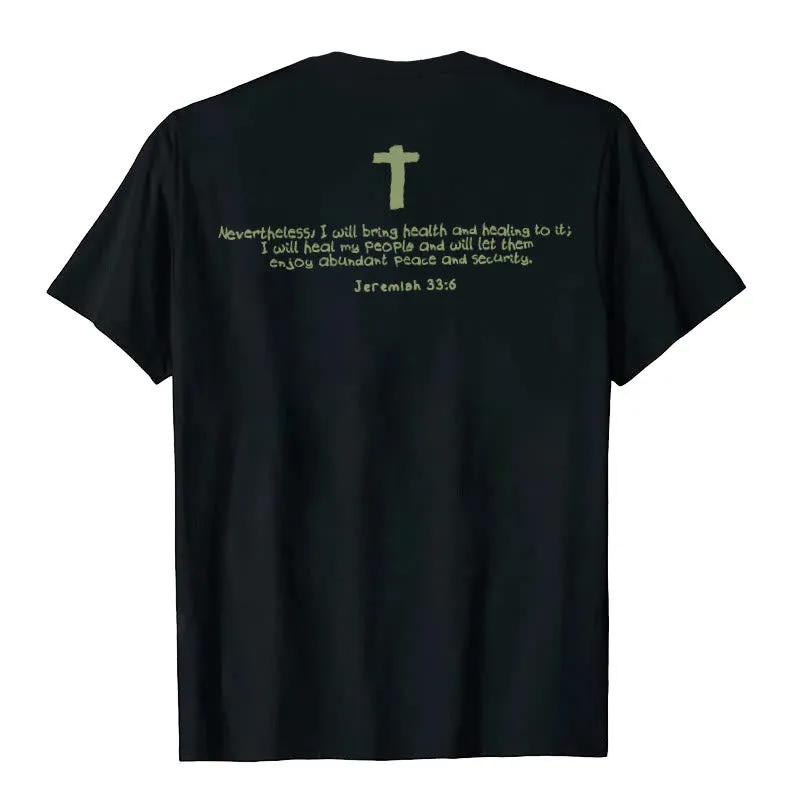 Christianartworkshop Jesus Heals Graphic T-Shirt sold by Christian Art Workshop product image thumbnail 2