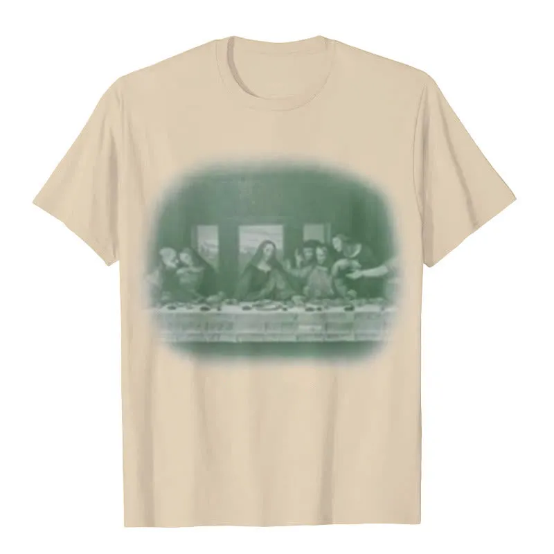 Christianartworkshop Vintage Last Supper Graphic T-Shirt sold by Christian Art Workshop product image thumbnail 3