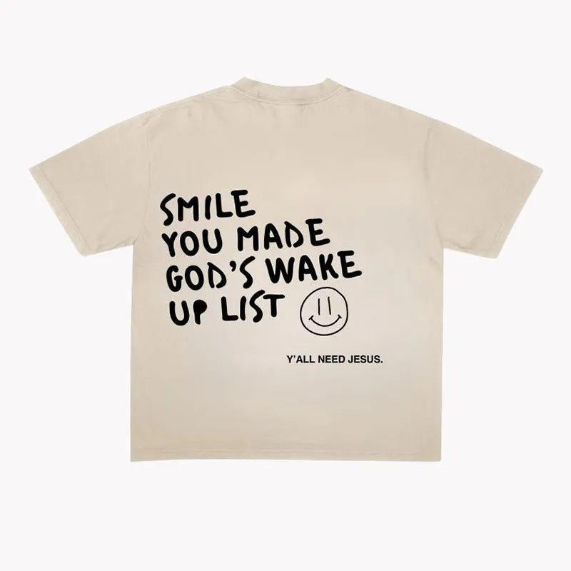 Christianartworkshop "SMILE" T-Shirt sold by Christian Art Workshop