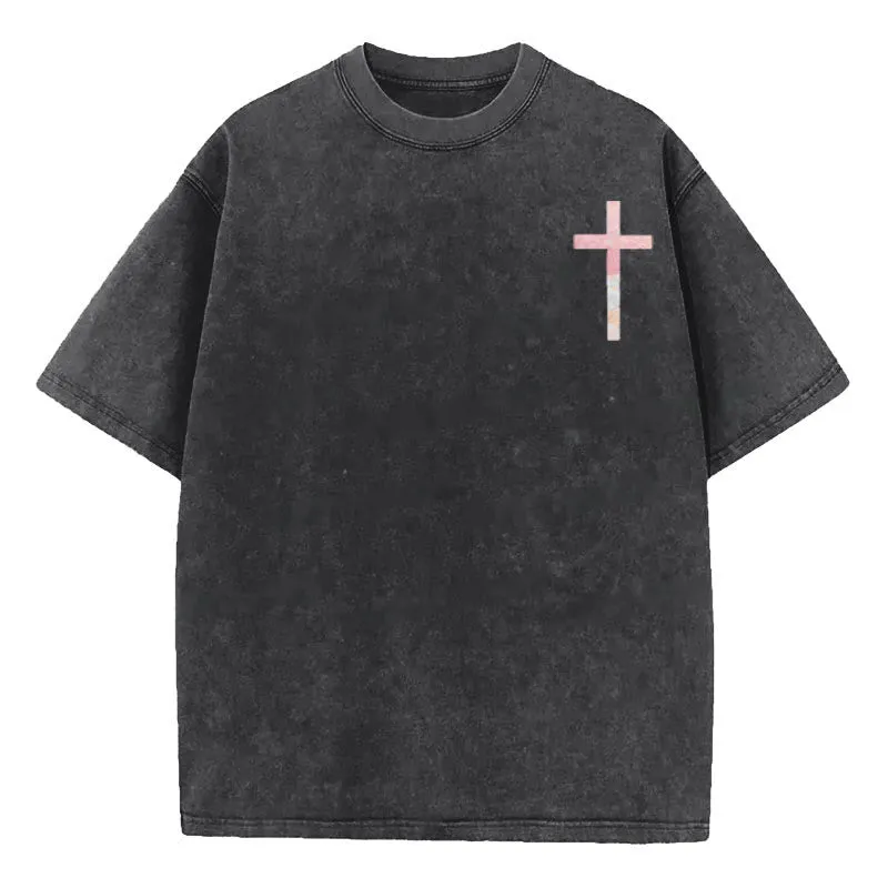 Christianartworkshop His Mercies Are New Double Sided Unisex Washed Christian T-Shirt sold by Christian Art Workshop product image thumbnail 3