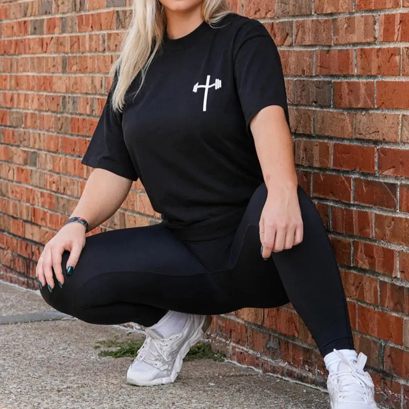 Christianartworkshop Floral Embellished Jesus is King Christian T-Shirt sold by Christian Art Workshop product image thumbnail 5