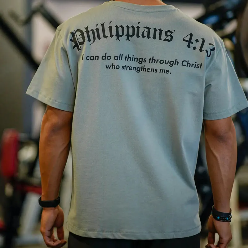 Christianartworkshop Philippians 4:13 "I Can Do All Things" Strength T-Shirt sold by Christian Art Workshop product image thumbnail 5