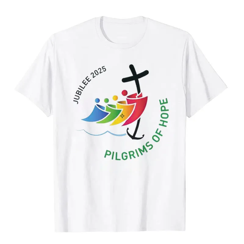 Christianartworkshop Jubilee 2025 - Pilgrims of Hope T-Shirt sold by Christian Art Workshop
