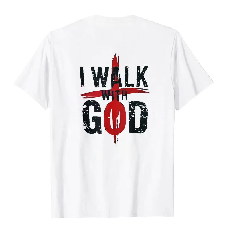 Christianartworkshop I'll Walk With God T-Shirt sold by Christian Art Workshop