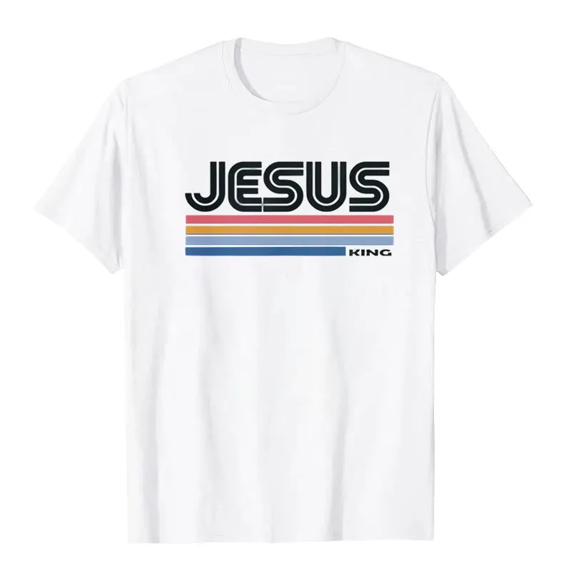 Christianartworkshop Retro Jesus King T-Shirt sold by Christian Art Workshop